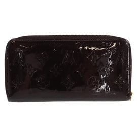 LOUIS VUITTON Monogram Vernis Zippy Wallet Wallet Amarante M93522 Auth BA8982 - 0