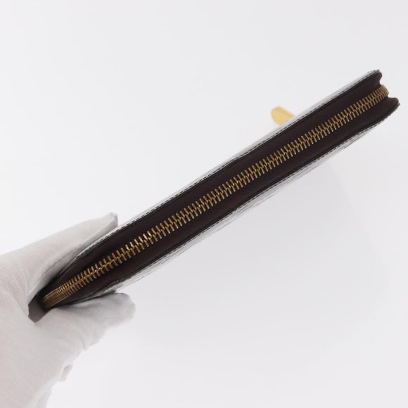 LOUIS VUITTON Monogram Vernis Zippy Wallet Wallet Amarante M93522 Auth BA8982