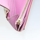 LOUIS VUITTON Multicolor Portefeuille Sarah Wallet White M93532 LV Auth BA8984-10