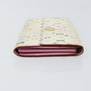 LOUIS VUITTON Multicolor Portefeuille Sarah Wallet White M93532 LV Auth BA8984-3
