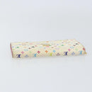 LOUIS VUITTON Multicolor Portefeuille Sarah Wallet White M93532 LV Auth BA8984-5