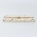 LOUIS VUITTON Multicolor Portefeuille Sarah Wallet White M93532 LV Auth BA8984-6