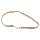 LOUIS VUITTON Shoulder Strap Leather 44.1"" Beige LV Auth BA8985-2