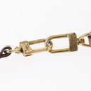 LOUIS VUITTON Shoulder Strap Leather 44.1"" Beige LV Auth BA8985-6