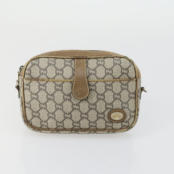 GUCCI GG Plus Supreme Bag PVC Leather Nylon 3 Set Beige Red black Auth BA8987