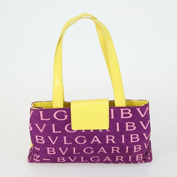 VALENTINO Bulgari Chloe Bag Leather Canvas 3 Set Pink Brown purple Auth BA8988