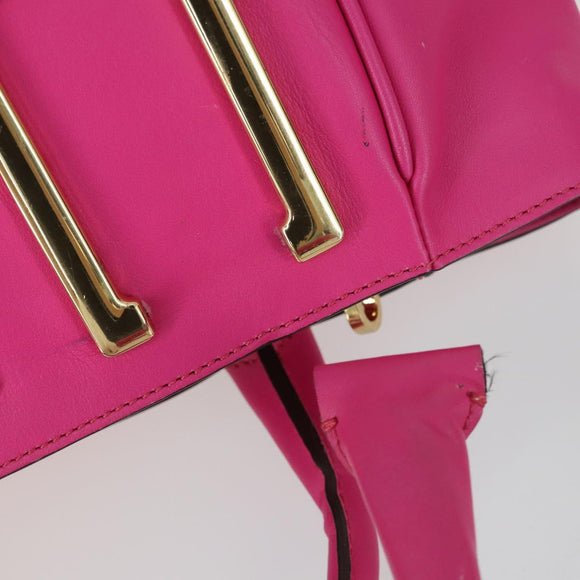 VALENTINO Bulgari Chloe Bag Leather Canvas 3 Set Pink Brown purple Auth BA8988