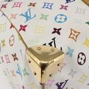 LOUIS VUITTON Monogram Multicolor Keepall 45 Bag White M92641 LV Auth BA8992SAV-16