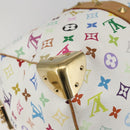 LOUIS VUITTON Monogram Multicolor Keepall 45 Bag White M92641 LV Auth BA8992SAV-18