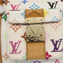 LOUIS VUITTON Monogram Multicolor Keepall 45 Bag White M92641 LV Auth BA8992SAV-19