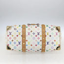 LOUIS VUITTON Monogram Multicolor Keepall 45 Bag White M92641 LV Auth BA8992SAV-5
