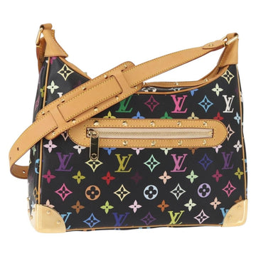 LOUIS VUITTON Monogram Multicolor Boulogne Bag Black M92638 LV Auth BA8993V