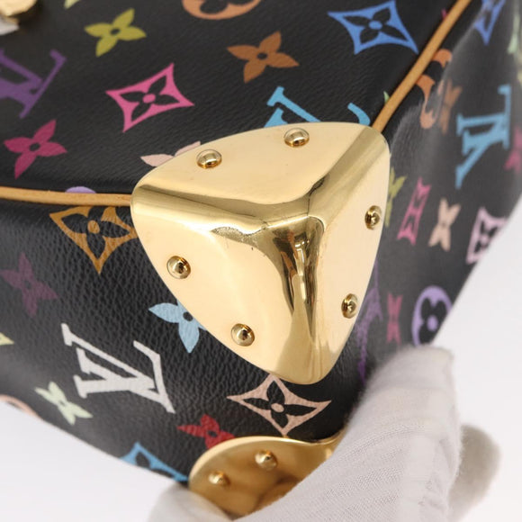 LOUIS VUITTON Monogram Multicolor Boulogne Bag Black M92638 LV Auth BA8993V