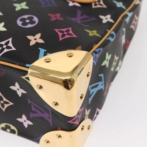 LOUIS VUITTON Monogram Multicolor Boulogne Bag Black M92638 LV Auth BA8993V