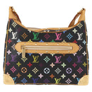 LOUIS VUITTON Monogram Multicolor Boulogne Bag Black M92638 LV Auth BA8993V-13