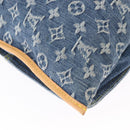 LOUIS VUITTON Monogram Denim Flat Shopper Tote Bag Blue M95018 LV Auth BA8994SAV-15