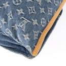 LOUIS VUITTON Monogram Denim Flat Shopper Tote Bag Blue M95018 LV Auth BA8994SAV-16