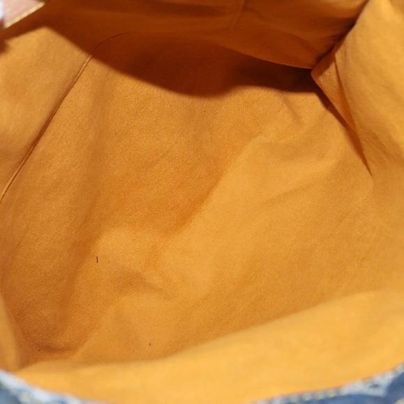 LOUIS VUITTON Monogram Denim Flat Shopper Tote Bag Blue M95018 LV Auth BA8994SAV