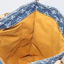 LOUIS VUITTON Monogram Denim Flat Shopper Tote Bag Blue M95018 LV Auth BA8994SAV-21