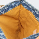 LOUIS VUITTON Monogram Denim Flat Shopper Tote Bag Blue M95018 LV Auth BA8994SAV-22