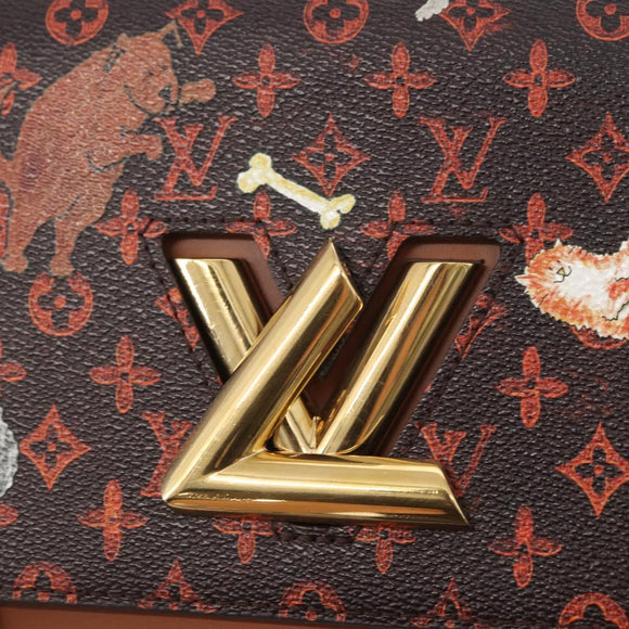 LOUIS VUITTON Catgram Twist MM Shoulder Bag M44408 LV Auth BA8995SAM