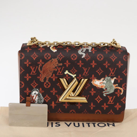 LOUIS VUITTON Catgram Twist MM Umhängetasche M44408 LV Auth BA8995SAM