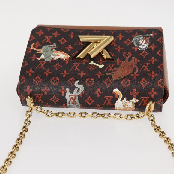 LOUIS VUITTON Catgram Twist MM Umhängetasche M44408 LV Auth BA8995SAM