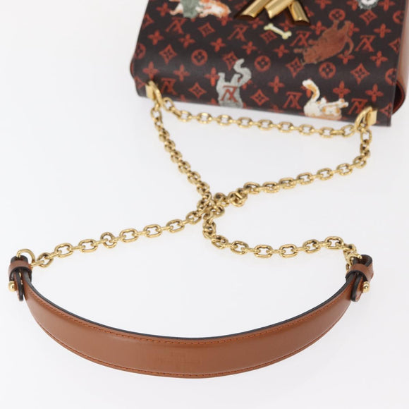 LOUIS VUITTON Catgram Twist MM Shoulder Bag M44408 LV Auth BA8995SAM