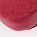 CHANEL Matelasse Chain Big Coco Camera Bag Bag Lamb Skin Pink CC Auth BA8999SAM-13
