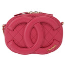 CHANEL Matelasse Chain Big Coco Camera Bag Bag Lamb Skin Pink CC Auth BA8999SAM-3