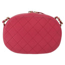CHANEL Matelasse Chain Big Coco Camera Bag Bag Lamb Skin Pink CC Auth BA8999SAM-4