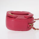 CHANEL Matelasse Chain Big Coco Camera Bag Bag Lamb Skin Pink CC Auth BA8999SAM-5