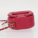 CHANEL Matelasse Chain Big Coco Camera Bag Bag Lamb Skin Pink CC Auth BA8999SAM-6