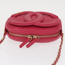 CHANEL Matelasse Chain Big Coco Camera Bag Bag Lamb Skin Pink CC Auth BA8999SAM-7