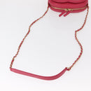 CHANEL Matelasse Chain Big Coco Camera Bag Bag Lamb Skin Pink CC Auth BA8999SAM-8
