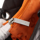 CHANEL Cambon Line Matelasse Bag Lamb Skin Dark Brown Silver CC Auth BA9000SAM-19