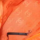 CHANEL Cambon Line Matelasse Bag Lamb Skin Dark Brown Silver CC Auth BA9000SAM-10