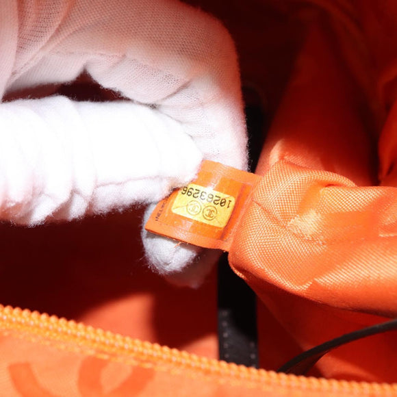 CHANEL Cambon Line Matelasse Bag Lamb Skin Dark Brown Silver CC Auth BA9000SAM