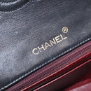 CHANEL Mini Matelasse 17 Chain Bag Lamb Skin Black Gold CC Auth BA9004SAM-20