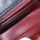 CHANEL Mini Matelasse 17 Chain Bag Lamb Skin Black Gold CC Auth BA9004SAM-21