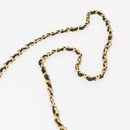 CHANEL Mini Matelasse 17 Chain Bag Lamb Skin Black Gold CC Auth BA9004SAM-9