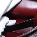 CHANEL Matelasse 25 Double Flap Chain Bag Lamb Skin Black Gold CC Auth BA9005SAM-28