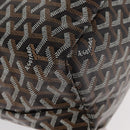 GOYARD Herringbone Saint Louis PM Tote Bag PVC Black Auth BA9007SM-10