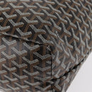 GOYARD Herringbone Saint Louis PM Tote Bag PVC Black Auth BA9007SM-11