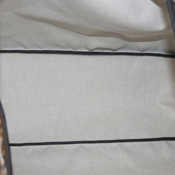 GOYARD Herringbone Saint Louis PM Tote Bag PVC Black Auth BA9007SM