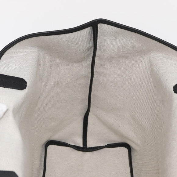 GOYARD Herringbone Saint Louis PM Tote Bag PVC Black Auth BA9007SM