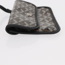 GOYARD Herringbone Saint Louis PM Tote Bag PVC Black Auth BA9007SM-19