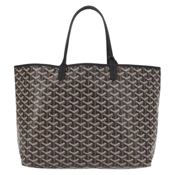GOYARD Herringbone Saint Louis PM Tote Bag PVC Black Auth BA9007SM - 0