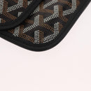 GOYARD Herringbone Saint Louis PM Tote Bag PVC Black Auth BA9007SM-22