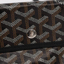 GOYARD Herringbone Saint Louis PM Tote Bag PVC Black Auth BA9007SM-23